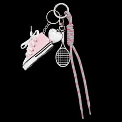 Footwear Bag Charms, Pink Basket Boot