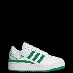Forum Bold Stripes Sneakers, White/Green, 37 1/3
