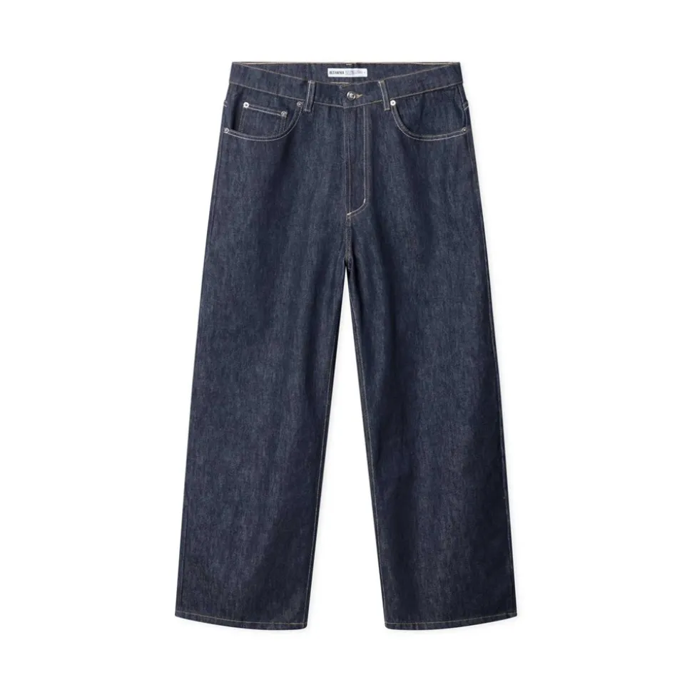 Frank Super Baggy Jeans, Dark Blue Indigo, 32