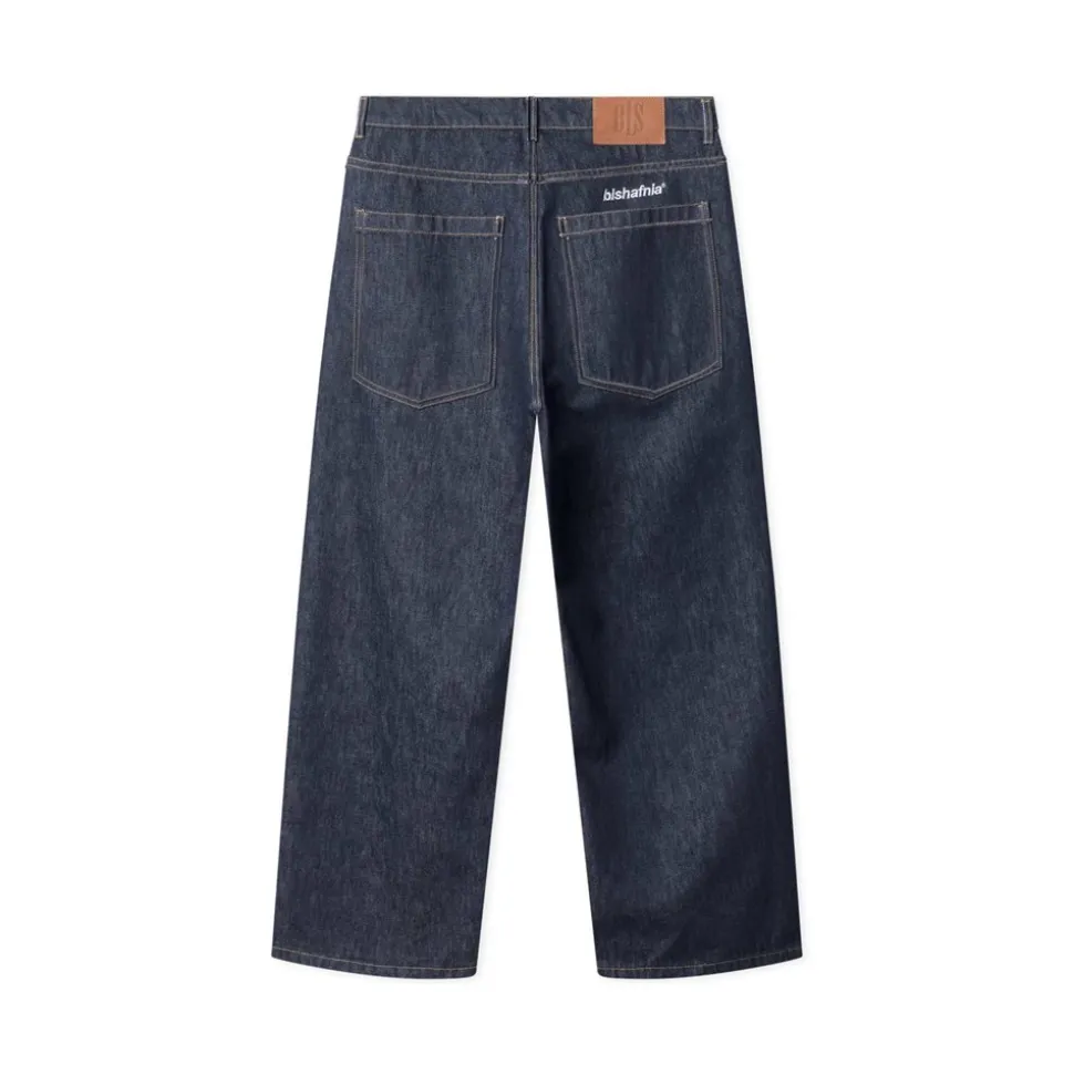Frank Super Baggy Jeans, Dark Blue Indigo, 32