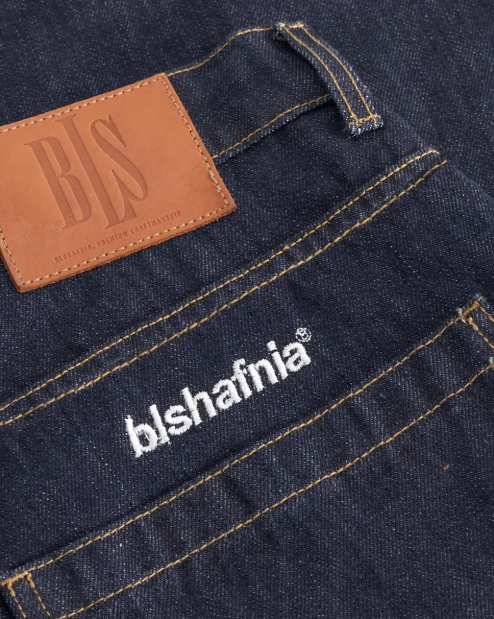 Frank Super Baggy Jeans, Dark Blue Indigo, 32