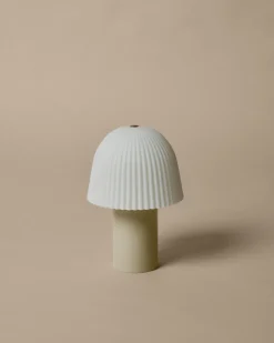 Frill Portable Lampe, Cashmere/White