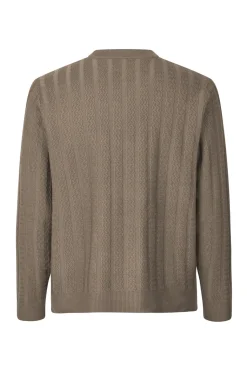 Gabriel Crew Neck Striktrøje, Fallen Rock, S