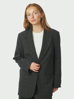 Gaby Check Blazer, Antracit, 36