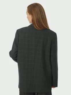 Gaby Check Blazer, Antracit, 36