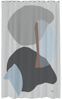 Gallery Badeforhæng, Grå, 150x200 cm