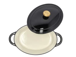 Garonne Oval Støbejernsgryde, 4 L