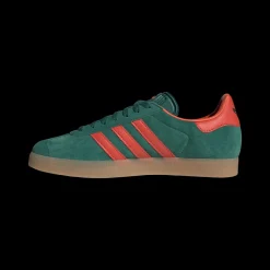 Gazelle Sneakers, Collegiate Green/Preloved Red/Gum 3, 37 1/3