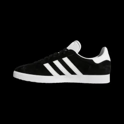 Gazelle Sneakers, Core Black/White/Gold Metallic, 40 2/3
