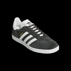 Gazelle Sneakers, Dark Grey Heather/White/Gold Metallic, 42 2/3