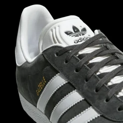 Gazelle Sneakers, Dark Grey Heather/White/Gold Metallic, 42 2/3