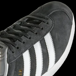 Gazelle Sneakers, Dark Grey Heather/White/Gold Metallic, 42 2/3