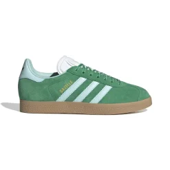 Gazelle Sneakers, Green/Semi Flash Aqua/Gold Metallic, 36