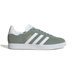 Gazelle Sneakers, Silver Green/White/Gold Metallic, 35.5
