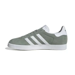 Gazelle Sneakers, Silver Green/White/Gold Metallic, 35.5