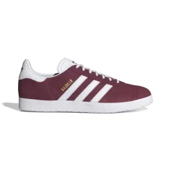 Gazelle Sneakers,Collegiate Burgundy/White/Gold Metallic, 44 2/3