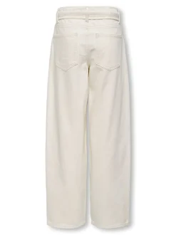 Gianna Straight Jeans, Ecru, 158 cm