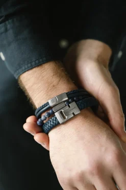 Gift Set Premium Triple Armbånd, Blue, L