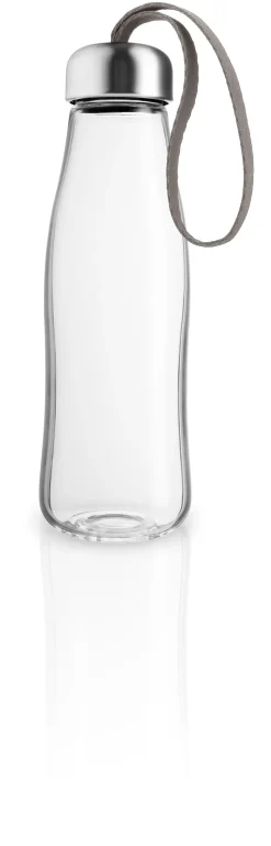 Glasdrikkeflaske, Taupe, 500 ml