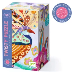 Glimmer Påfugl Puslespil