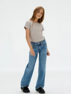 Glitter Slim T-shirt, Mourning Dove, 152 cm