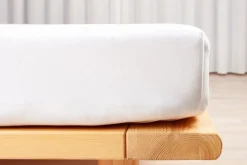 Gots Jersey Boxlagen, Hvid, 120x200x35 cm