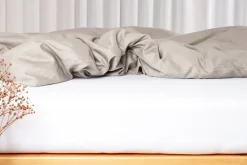 Gots Jersey Boxlagen, Hvid, 120x200x35 cm