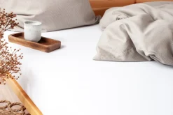 Gots Jersey Boxlagen, Hvid, 120x200x35 cm