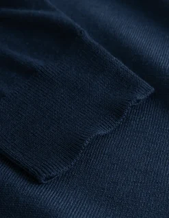 Greyson Merino Striktrøje, Dark Navy, S