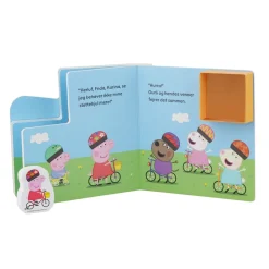 Gurli Gris På Cykeltur - Bog Med Træfigurer