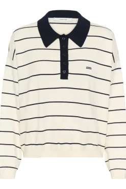 GZtaige Polotrøje, Egret/Skycaptain Striped, S