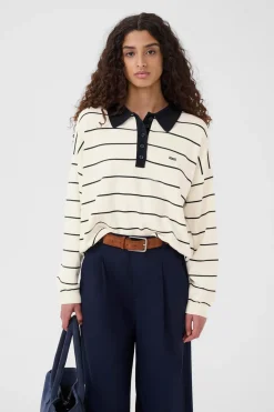 GZtaige Polotrøje, Egret/Skycaptain Striped, S