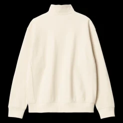 Half Zip American Script Sweatshirt, Natural, XS