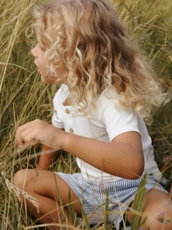 Halfdan Loose Shorts, Zen Blue Coconut Milk, 122 cm