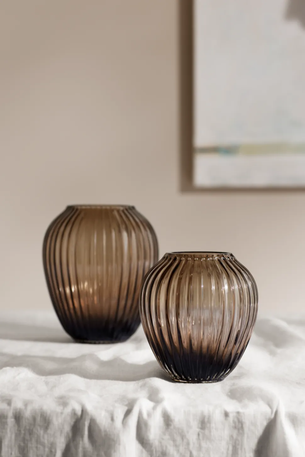 Hammershøi Glasvase, Valnød