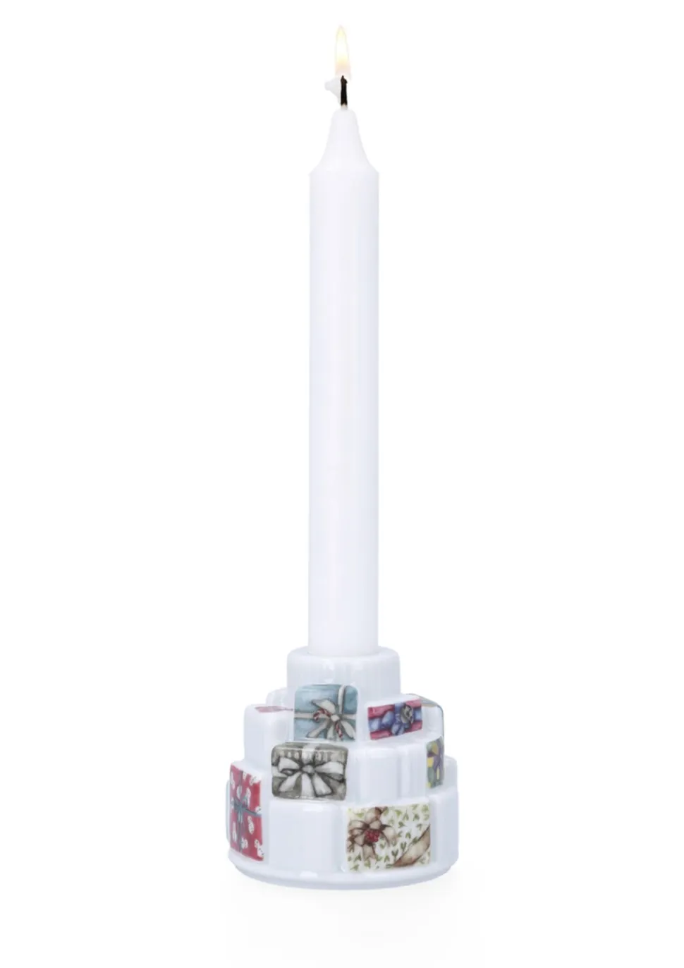 Hammershøi Jul Gaver Lysestage, White With Deko