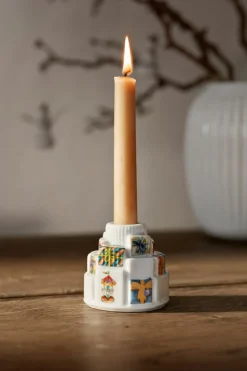 Hammershøi Jul Gaver Lysestage, White With Deko