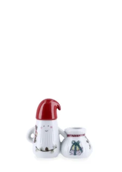 Hammershøi Jul Nissefar Lysestage, White With Doco