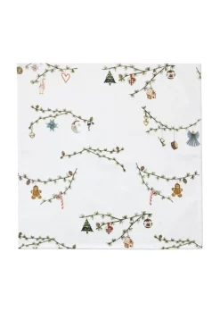 Hammershøi Jul 4-pak Stofservietter, Hvid, 45x45 cm