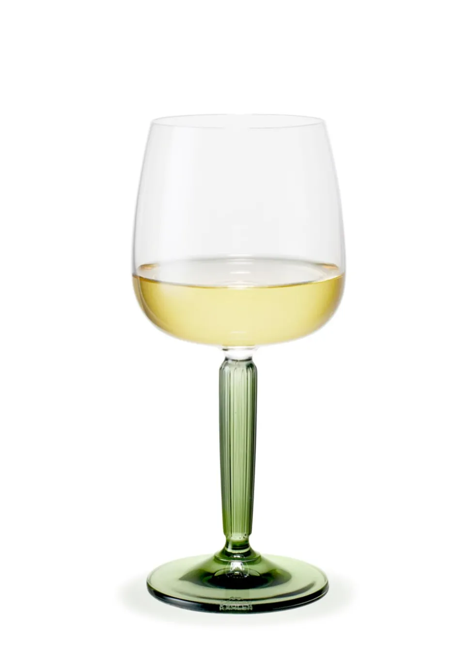 Hammershøi 2-pak Hvidvinsglas, Grøn/ Klar, 35 cl