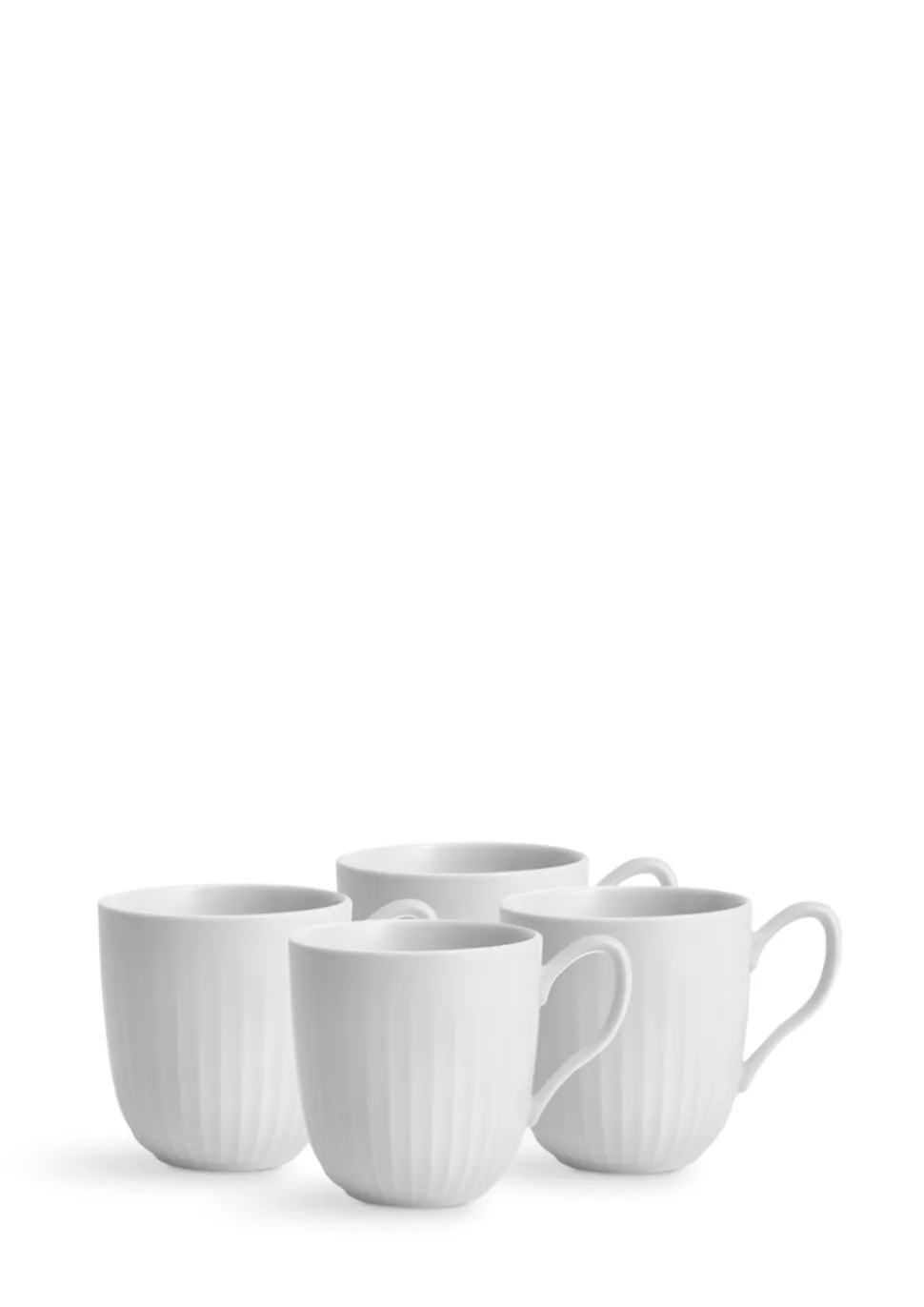 Hammershøi 4-pak Krus, White, 33 cl