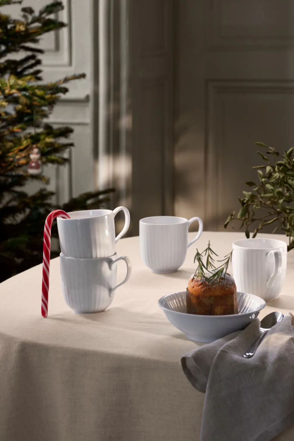 Hammershøi 4-pak Krus, White, 33 cl