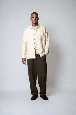 Hans Pleated Bukser, Dark Brown, L