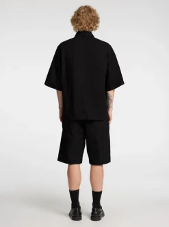 Harki Kortærmet Overshirt, Black, M