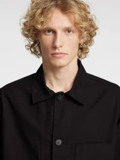 Harki Kortærmet Overshirt, Black, M