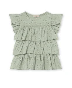 Harper Top, Aqua Gray, 104 cm