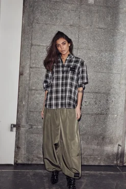 Haute Check Skjorte, Grey Check, M