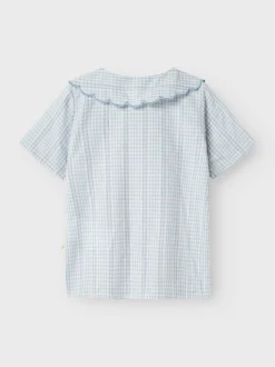 Hazelle Skjorte, Zen Blue, 122-128 cm