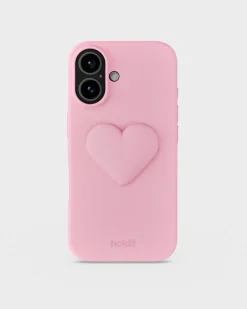 Heart Silicone Sticker, Pink