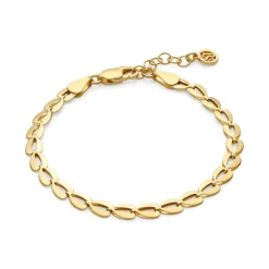 Heartbeat Armbånd, Gold Plated, 18 cm